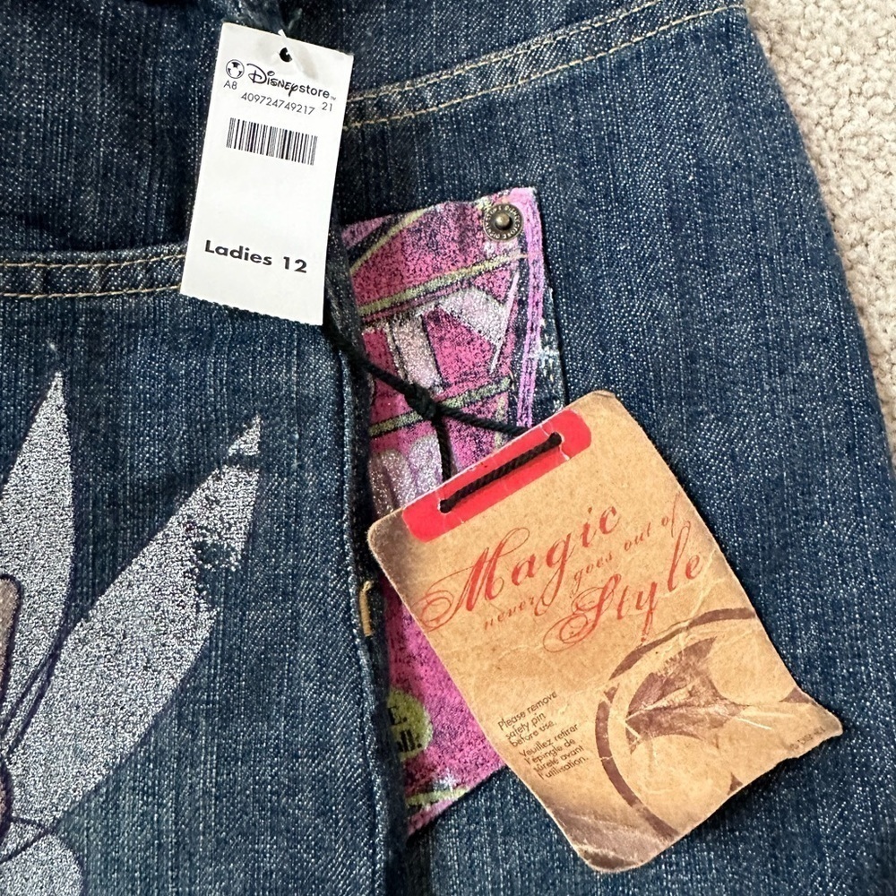 Disney Denim Mini Skirt with Tinker Bell - Picture 3 of 6